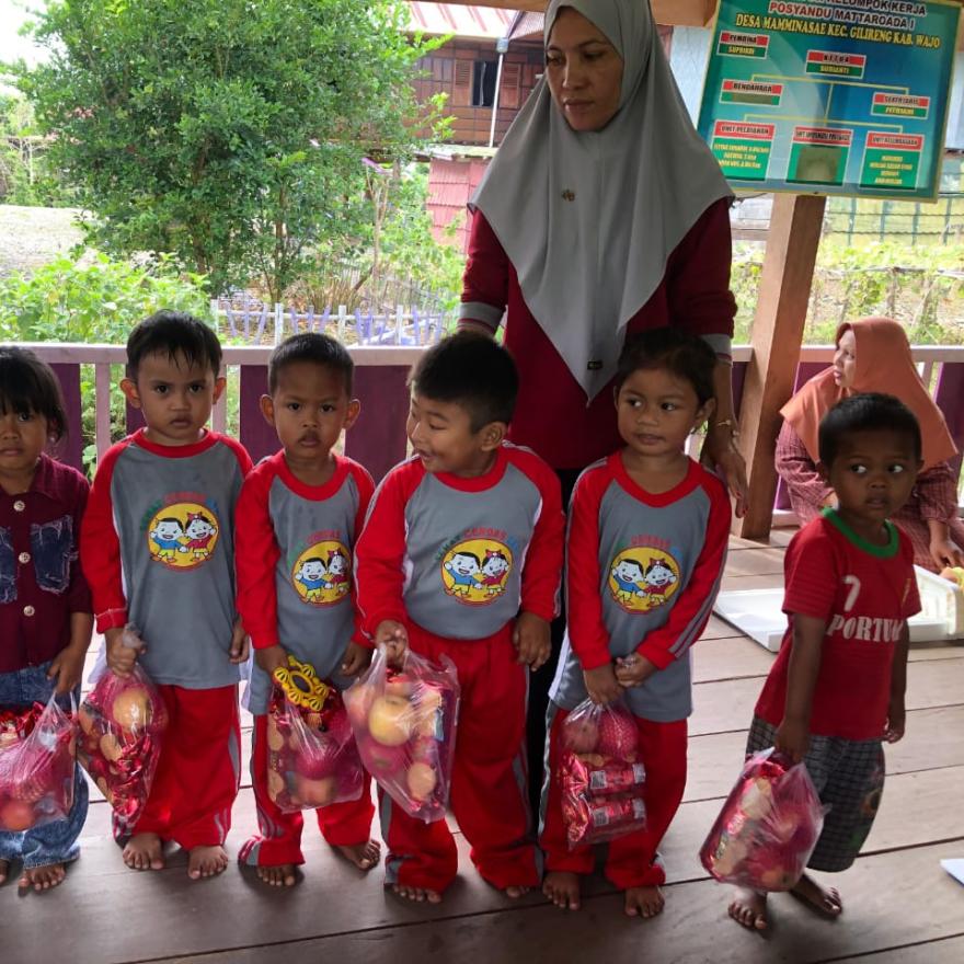 Tiga Posyandu Desa Mamminasae Aktif Gelar Layanan Bulanan, Fokus Gizi Anak Melalui PMT